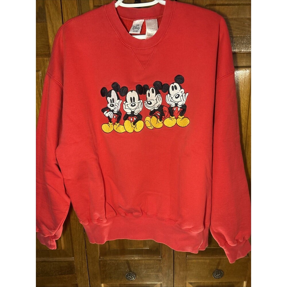Red Disney Mikey Mouse Sweatshirt XL - Picture 7 of 7